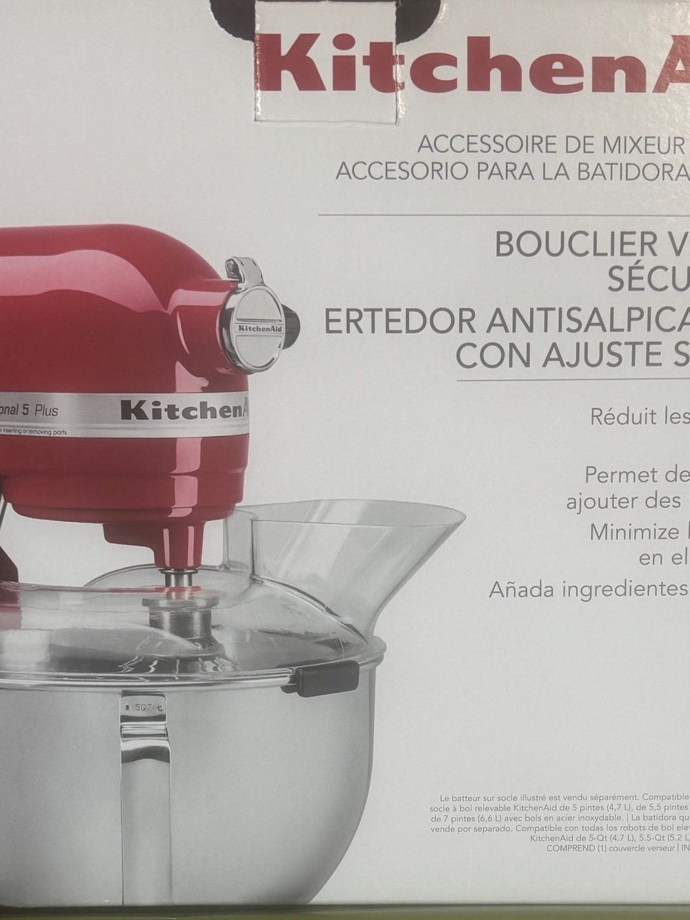 KitchenAid Red Pouring Shield Accessory - Picture 7 of 8